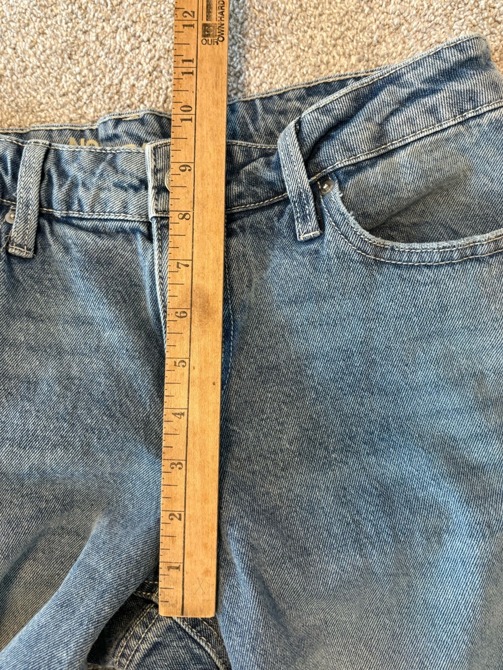 No Boundaries Wide Leg Jeans Pink Satin Bow Ribbon Hem Side Slit Denim Size 4 - Picture 10 of 11